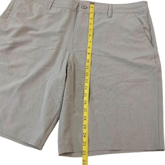 Hang Ten Hybrid Shorts Men’s Size 40 Waist Khaki Drawstring 4-Way Stretch - New - Picture 5 of 5